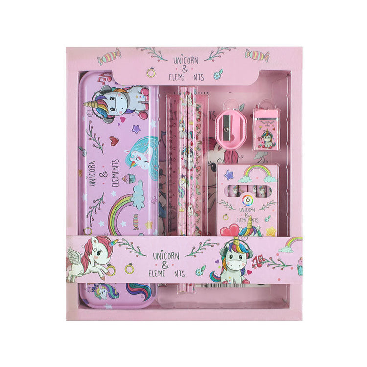 12 Pcs Cute Cartoon Stationery Set