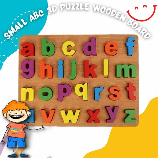 Small abc 3D Puzzle Wooden Board